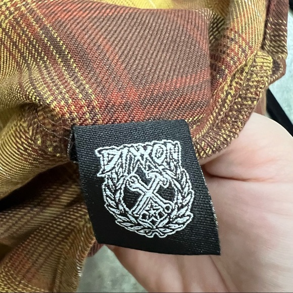 Dixxon Flannel Pearl Snap Goldfield Plaid Long Sleeve Women's Sz M Western Boho - Picture 8 of 12